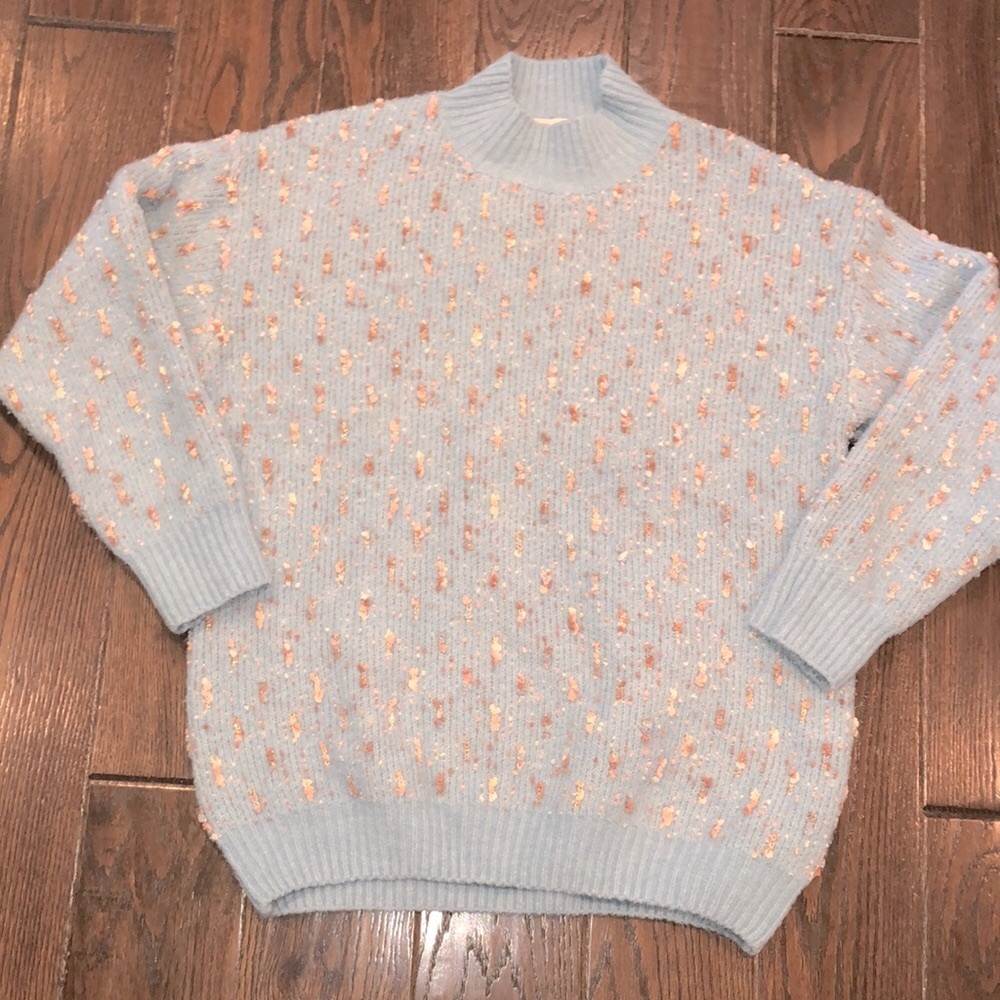 Vine and love blue sweater size large
